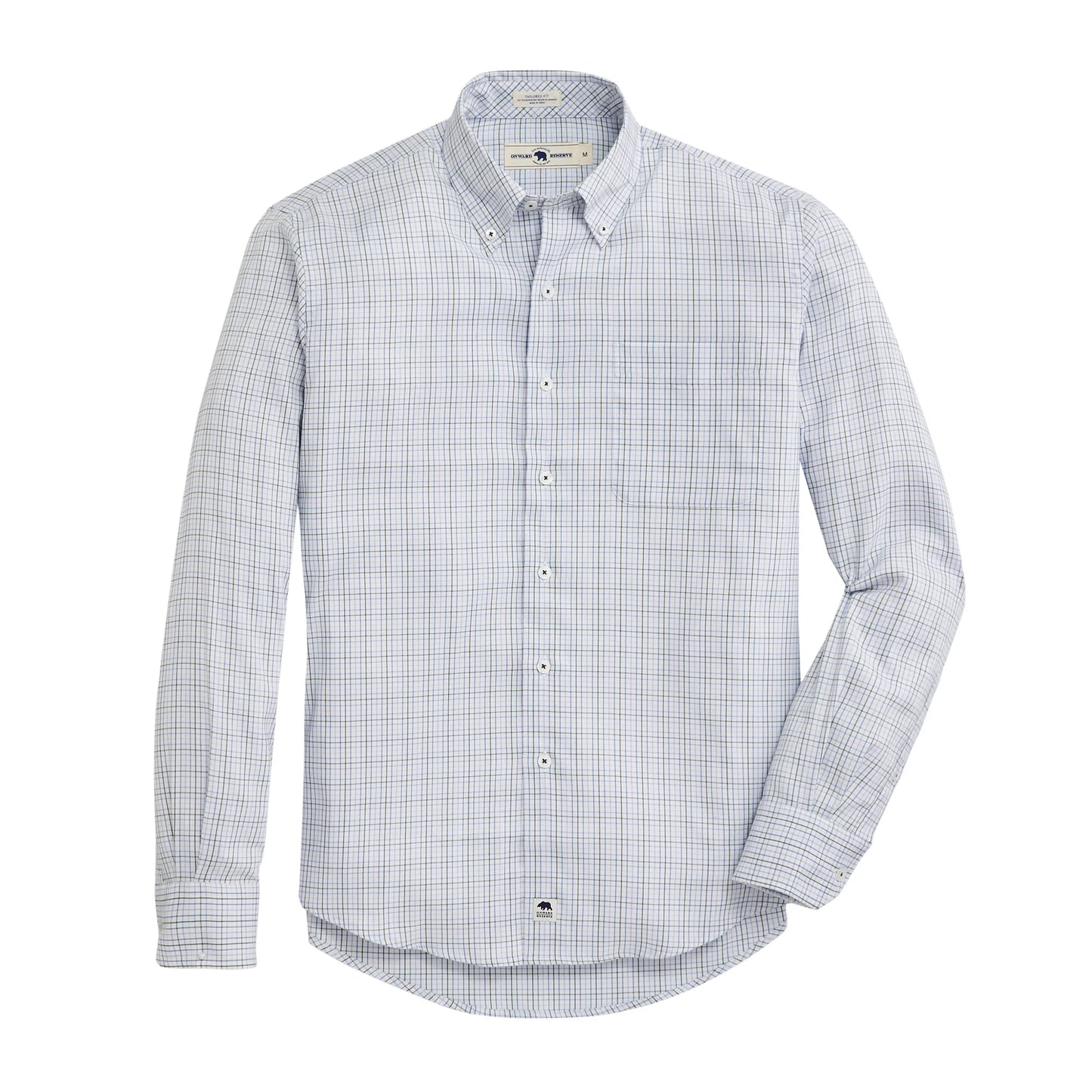 Onward Reserve Cromarty Tailored Fit Brushed Performance Twill Button Down