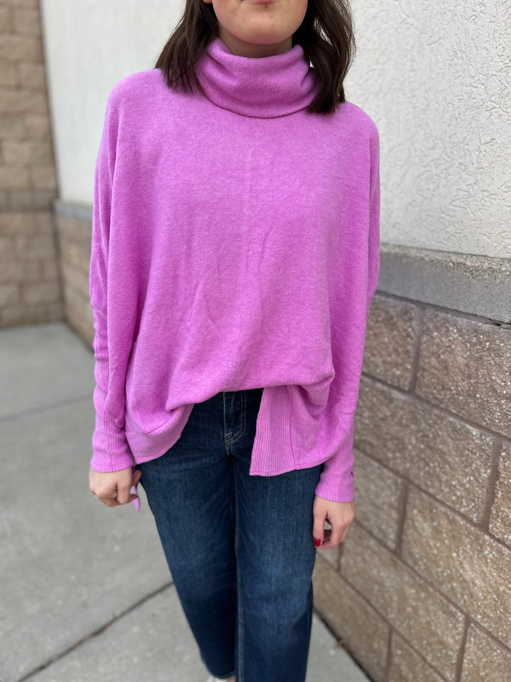 Slouchy Sunday Tunic - Fuchsia