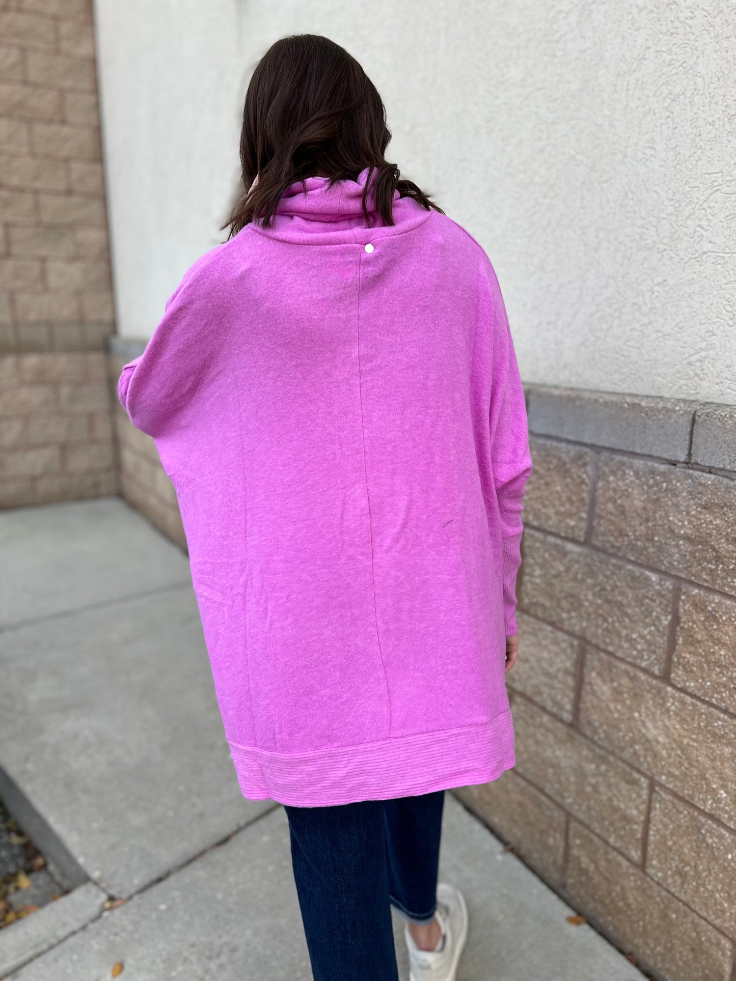 Slouchy Sunday Tunic - Fuchsia