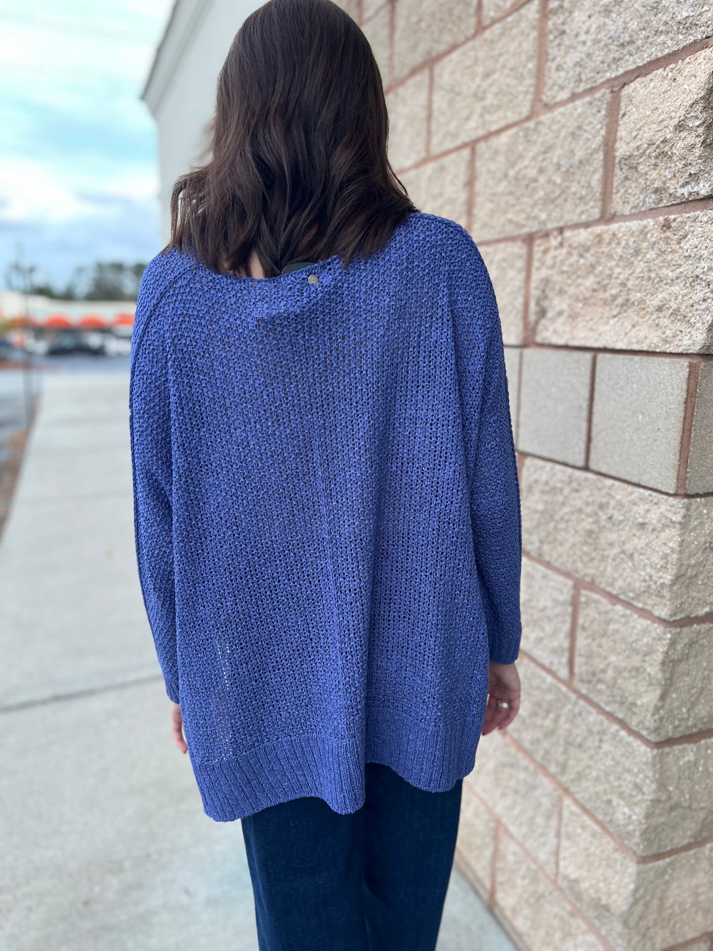 On The Way Sweater - Powder Blue