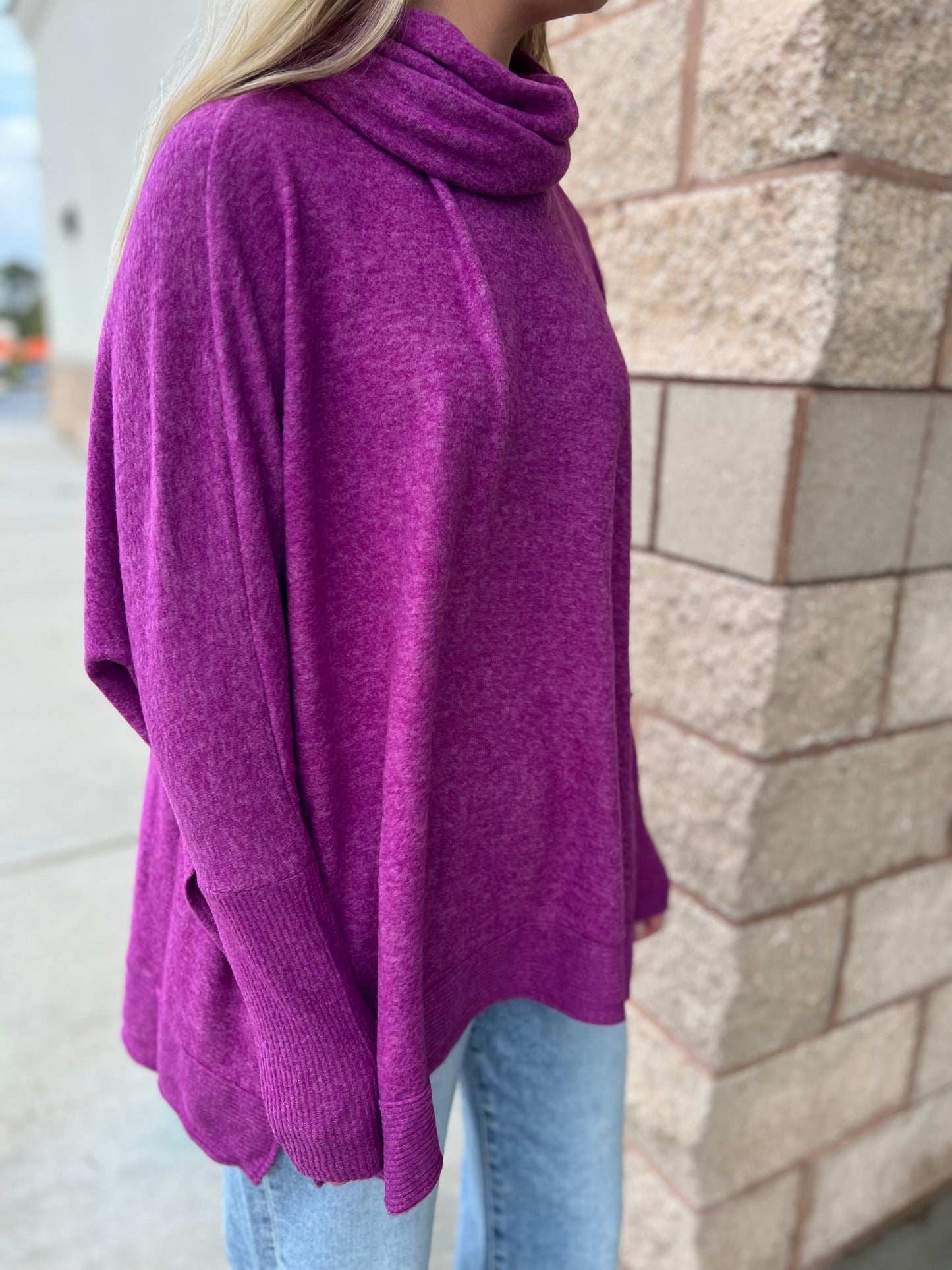 Slouchy Sunday Tunic - Plum