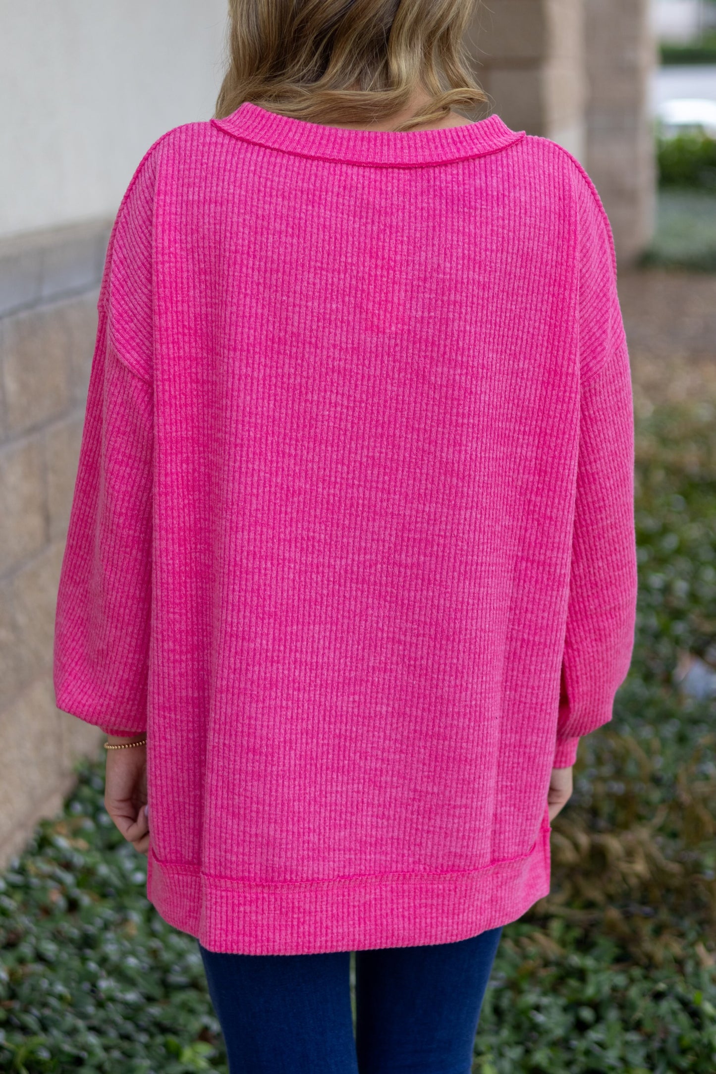 Knit V-Split Sweater