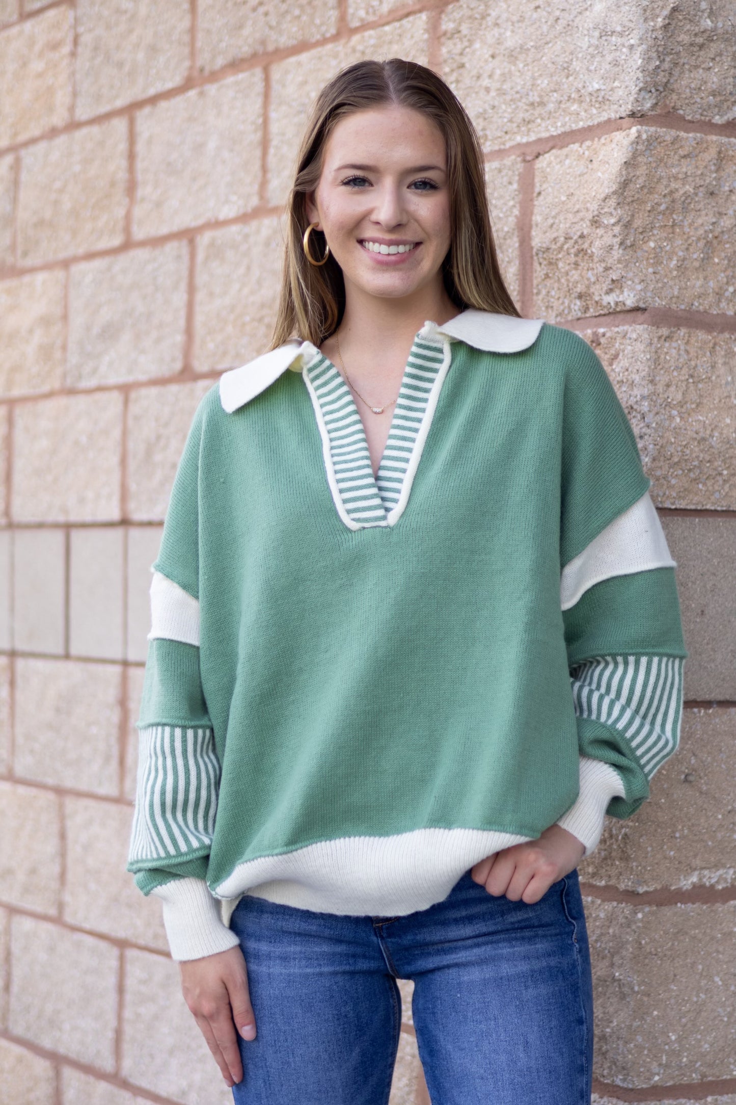 Color Contrast Sweater