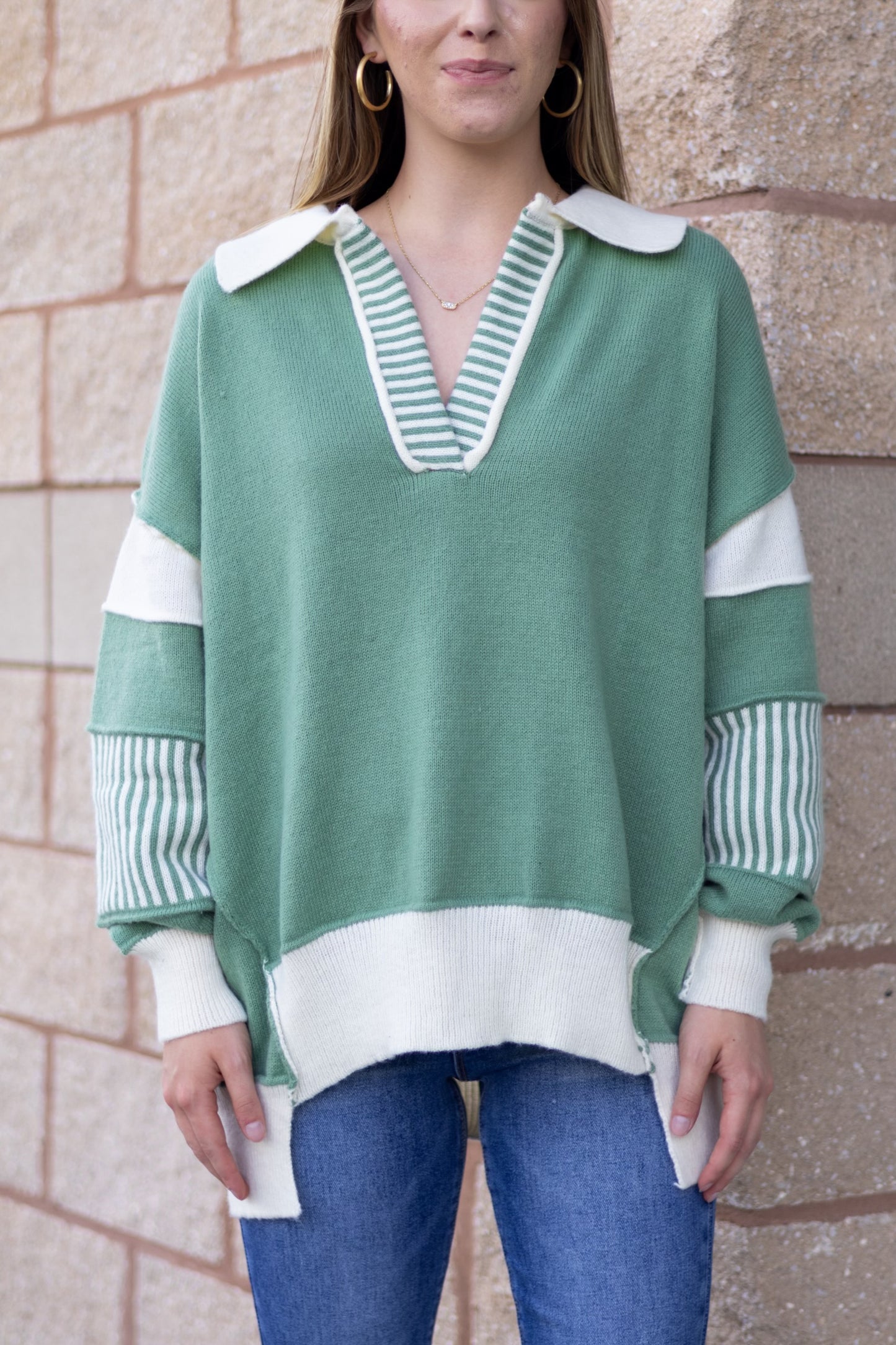 Color Contrast Sweater