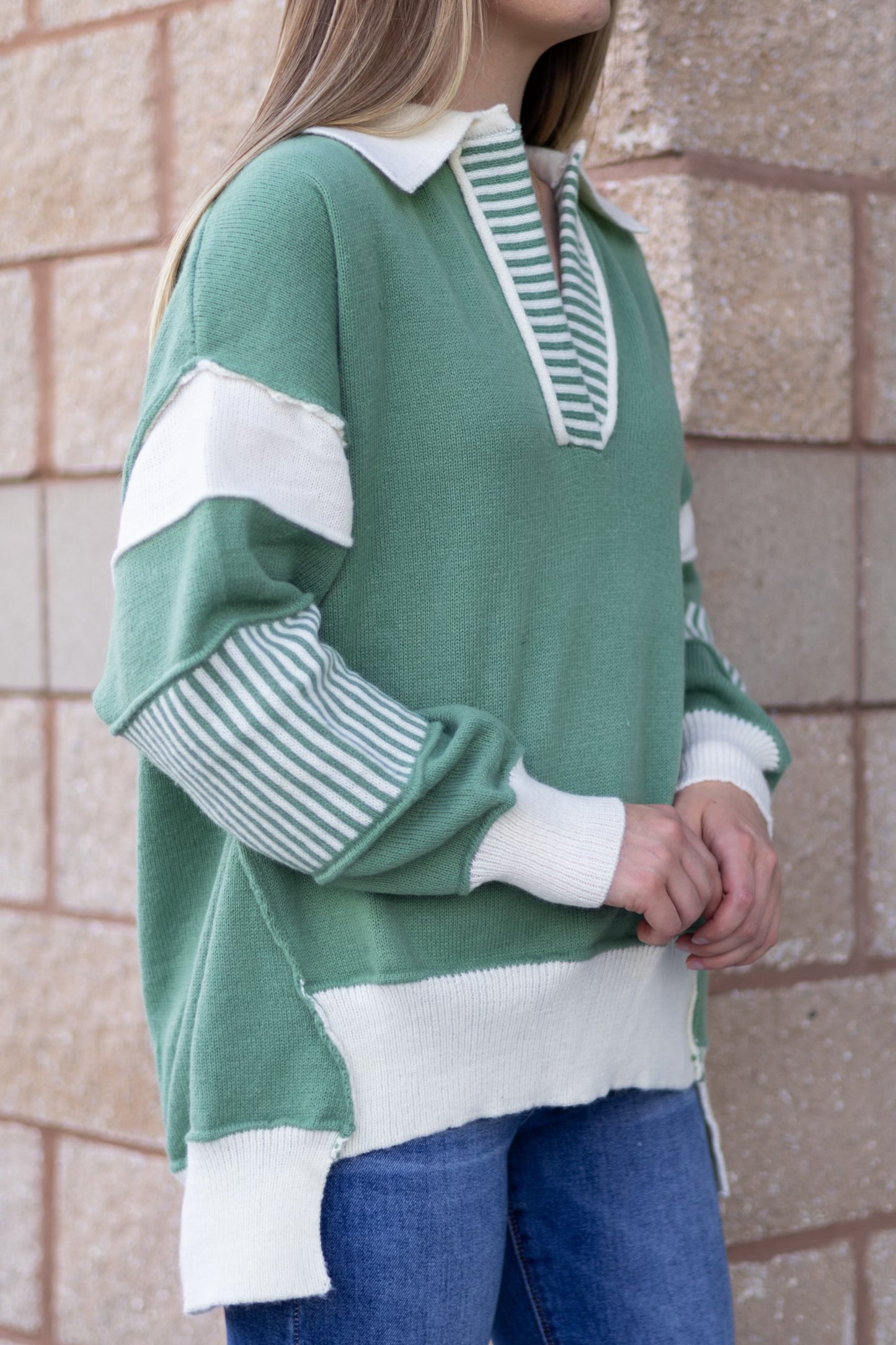 Color Contrast Sweater