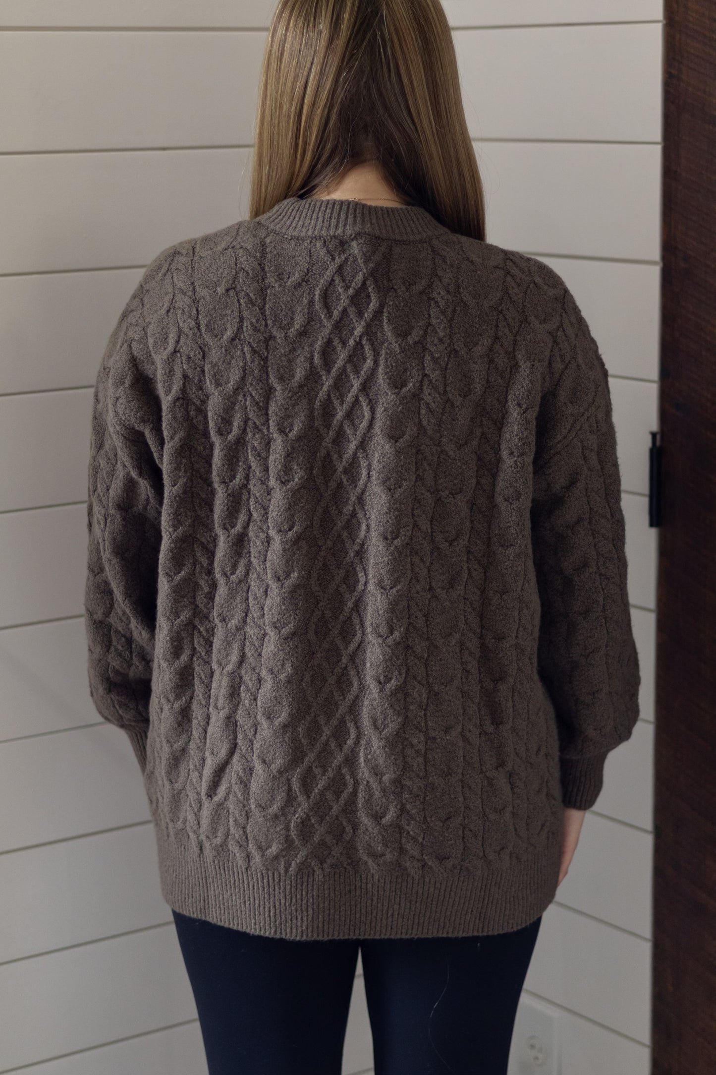 Comfy Cozy Cable Sweater Deep Woods