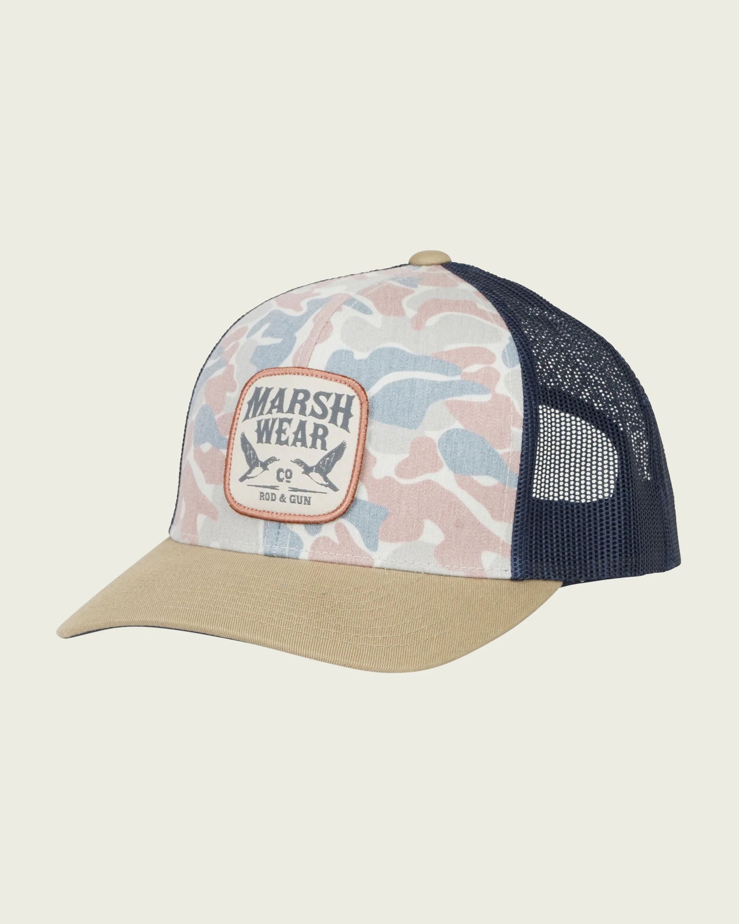 Marsh Wear Daffy Trucker Hat - Khaki Copahee Camo