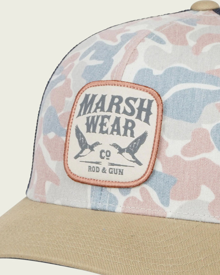 Marsh Wear Daffy Trucker Hat - Khaki Copahee Camo