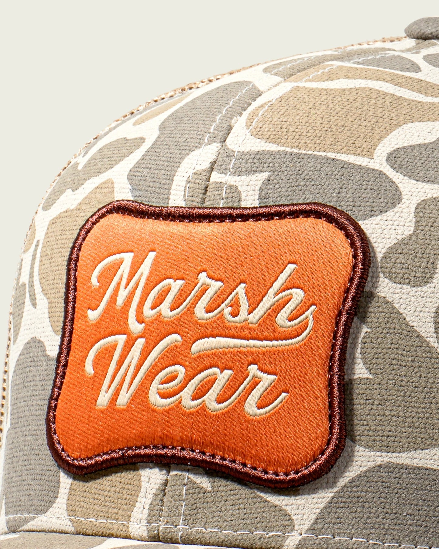 Marsh Wear Roadside Trucker Hat - Khaki Mallard Camo