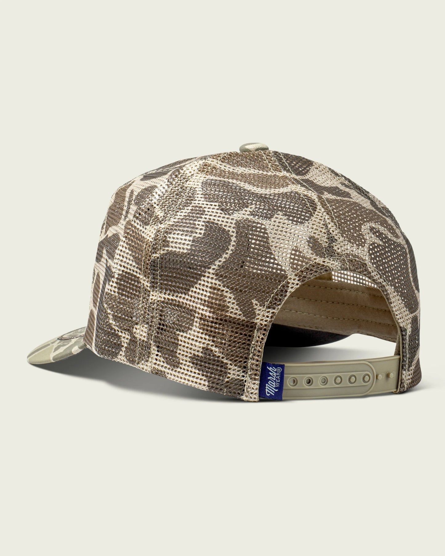Marsh Wear Outpost Mech Trucker Hat - Khaki Mallard Camo