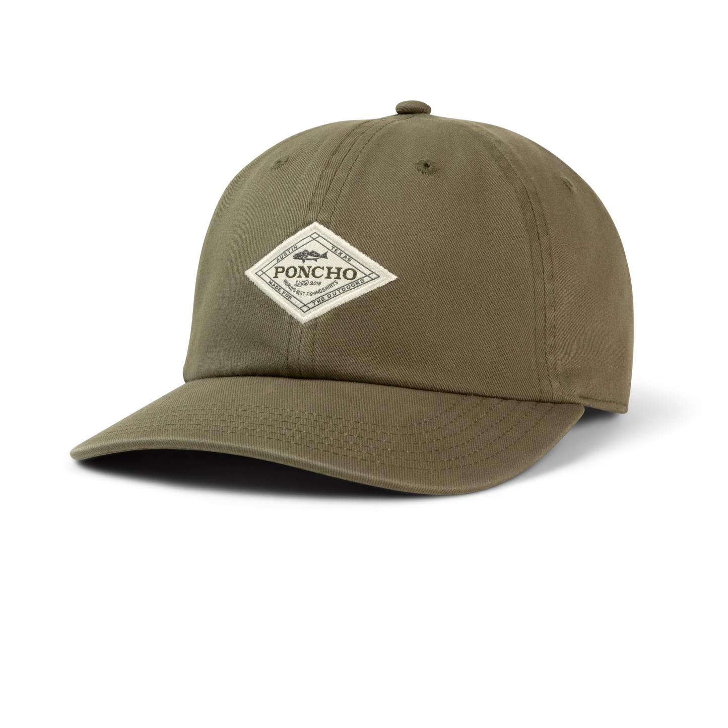 Poncho Men’s Olive Diamond Patch Hat