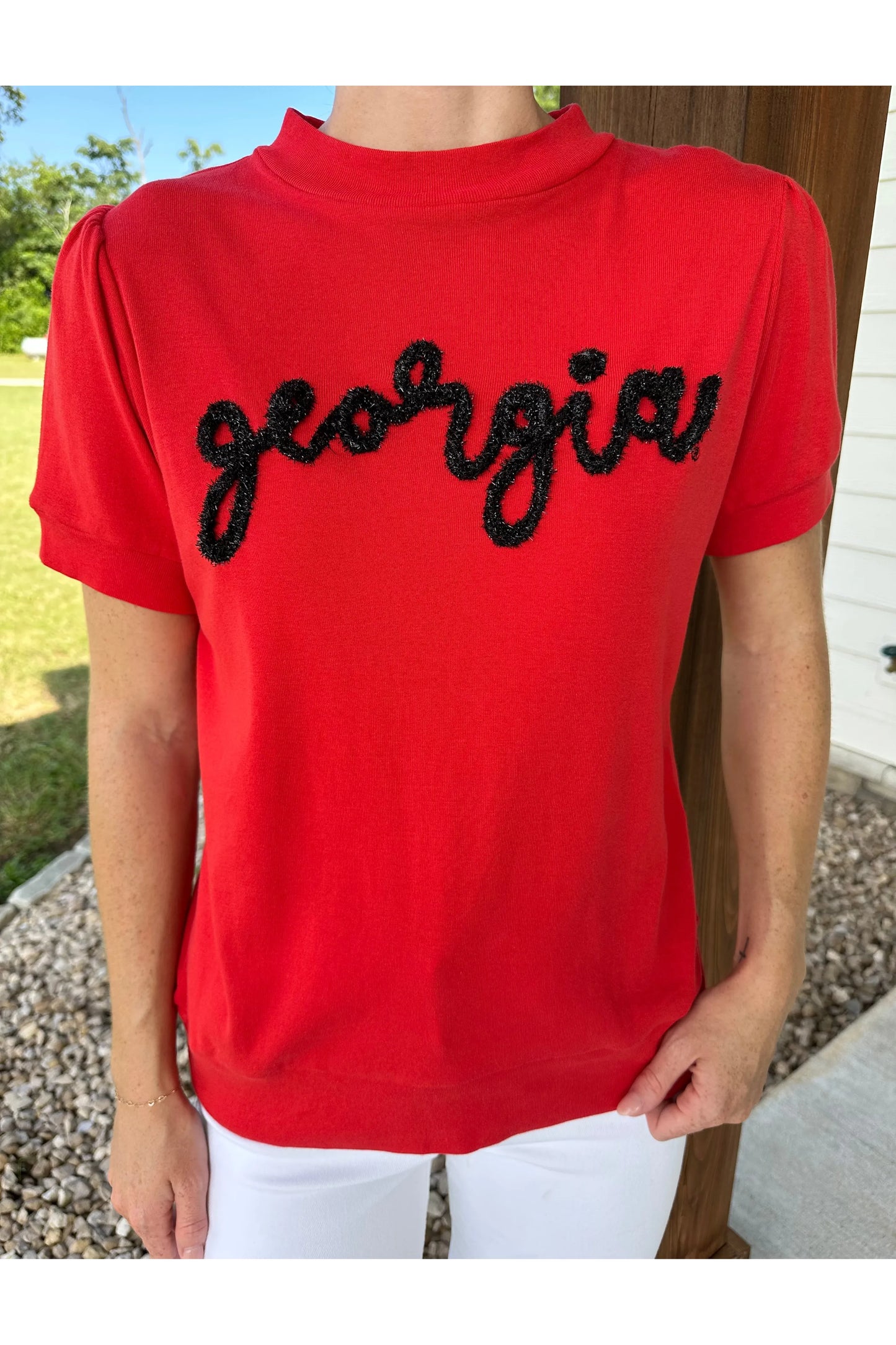 The Glitter Script Short Sleeve, Georgia