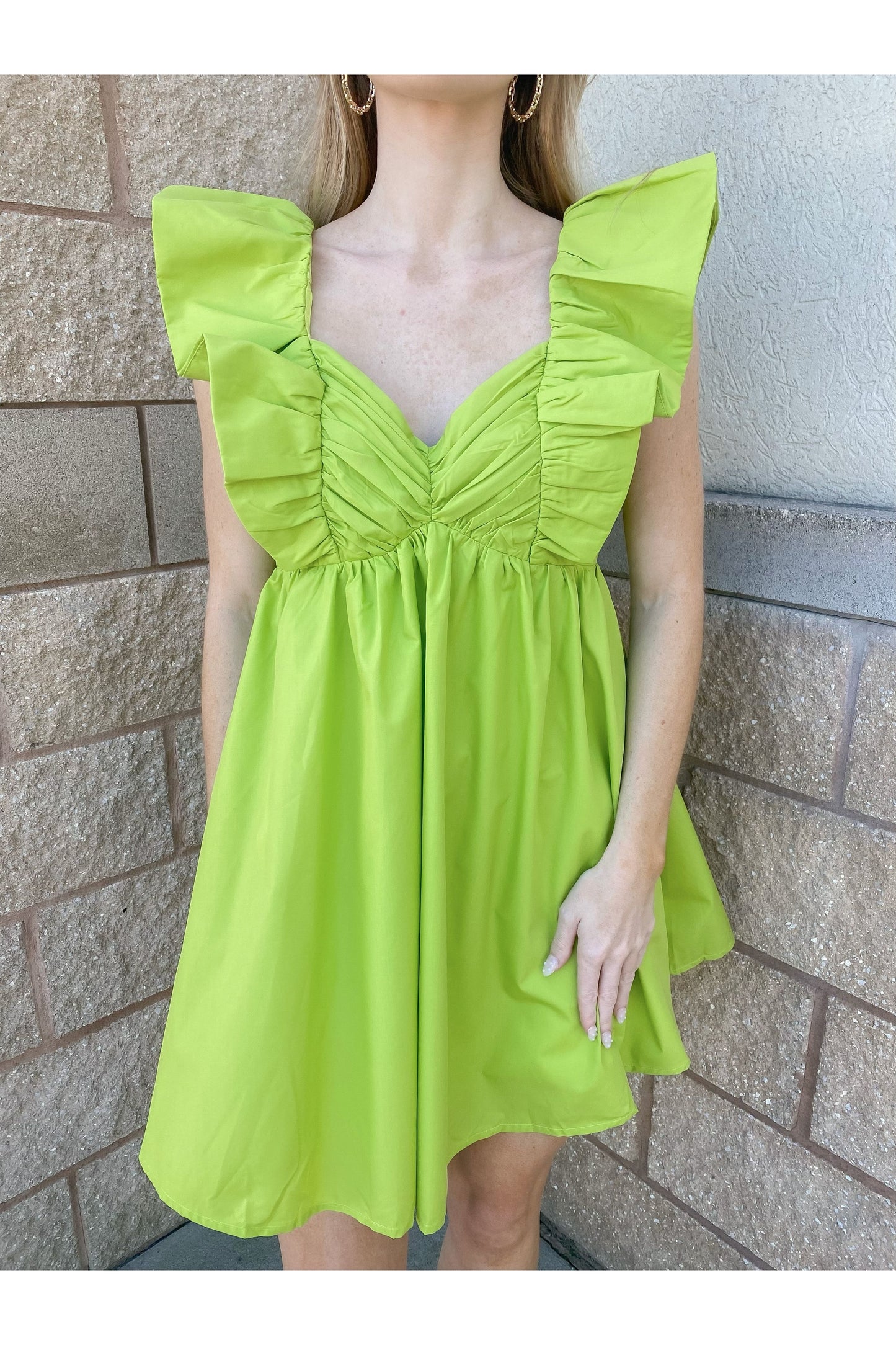 You Belong With Me Dress: Lime