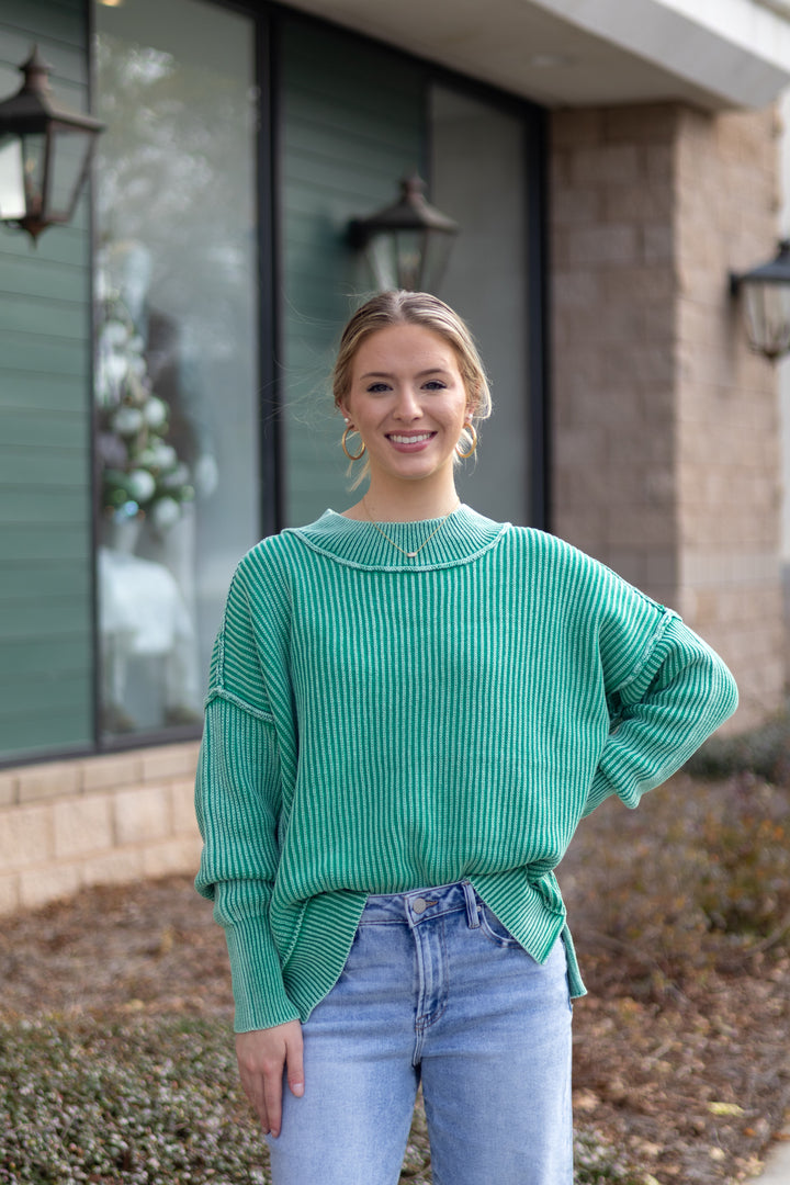 Wild & Free Sweater - Green