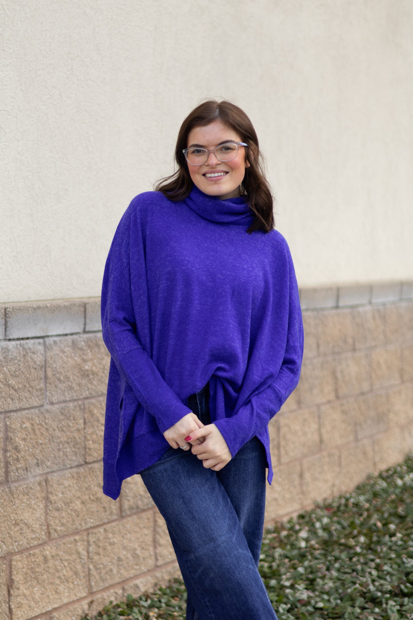 Slouchy Sunday Tunic - Navy