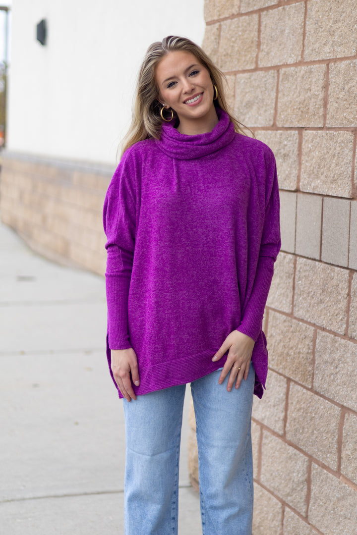 Slouchy Sunday Tunic - Plum