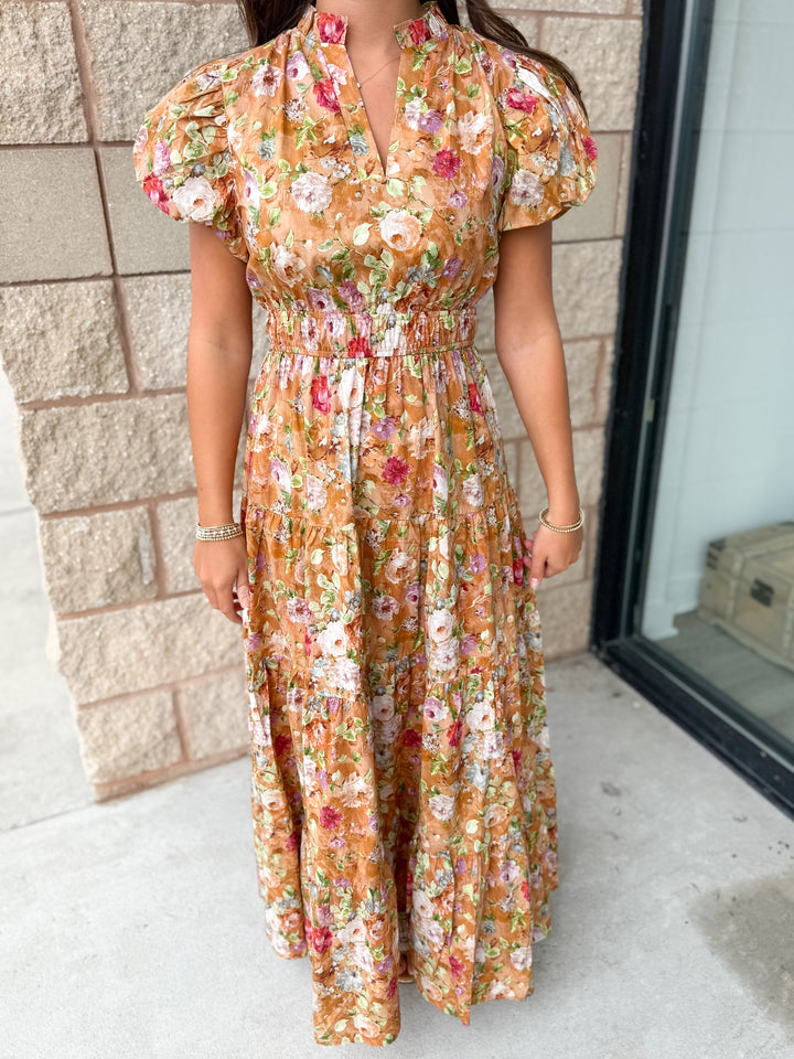 Angie Maxi Dress: Terra Cotta