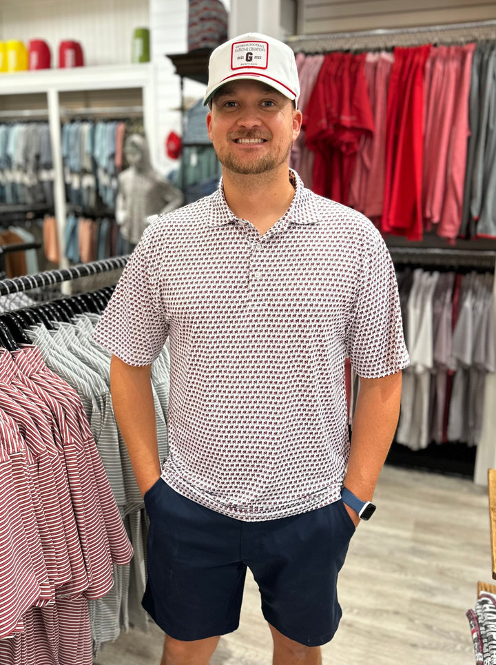 Atlanta Braves Bear Cooperstown Performance Polo – Southern Clothiers