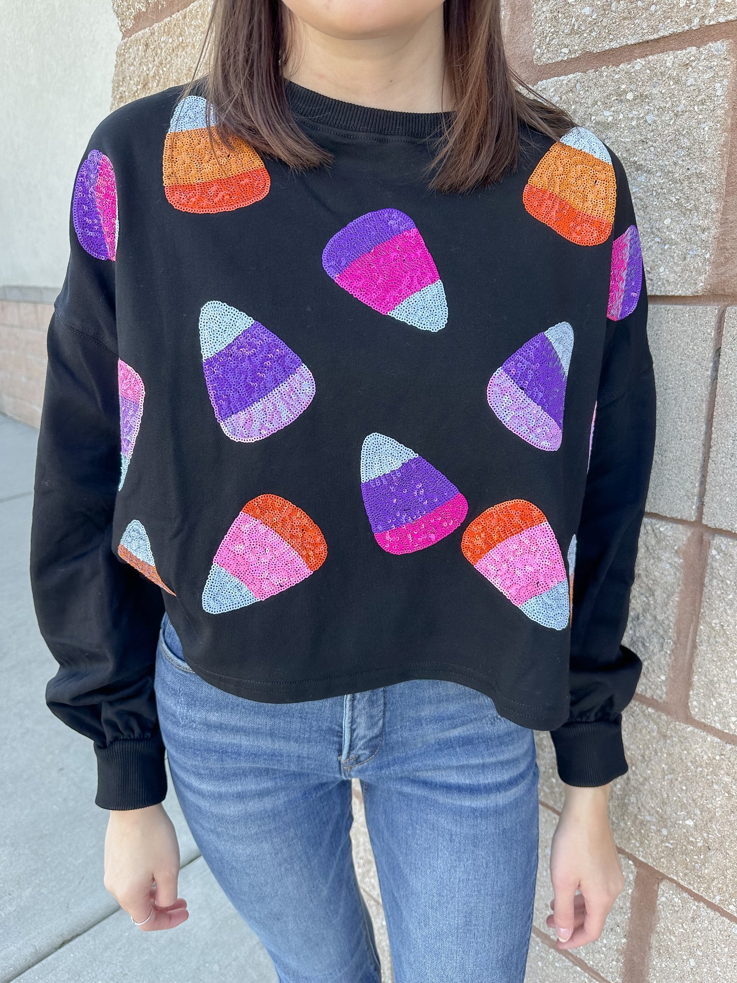 Candy Corn Please Sweatshirt