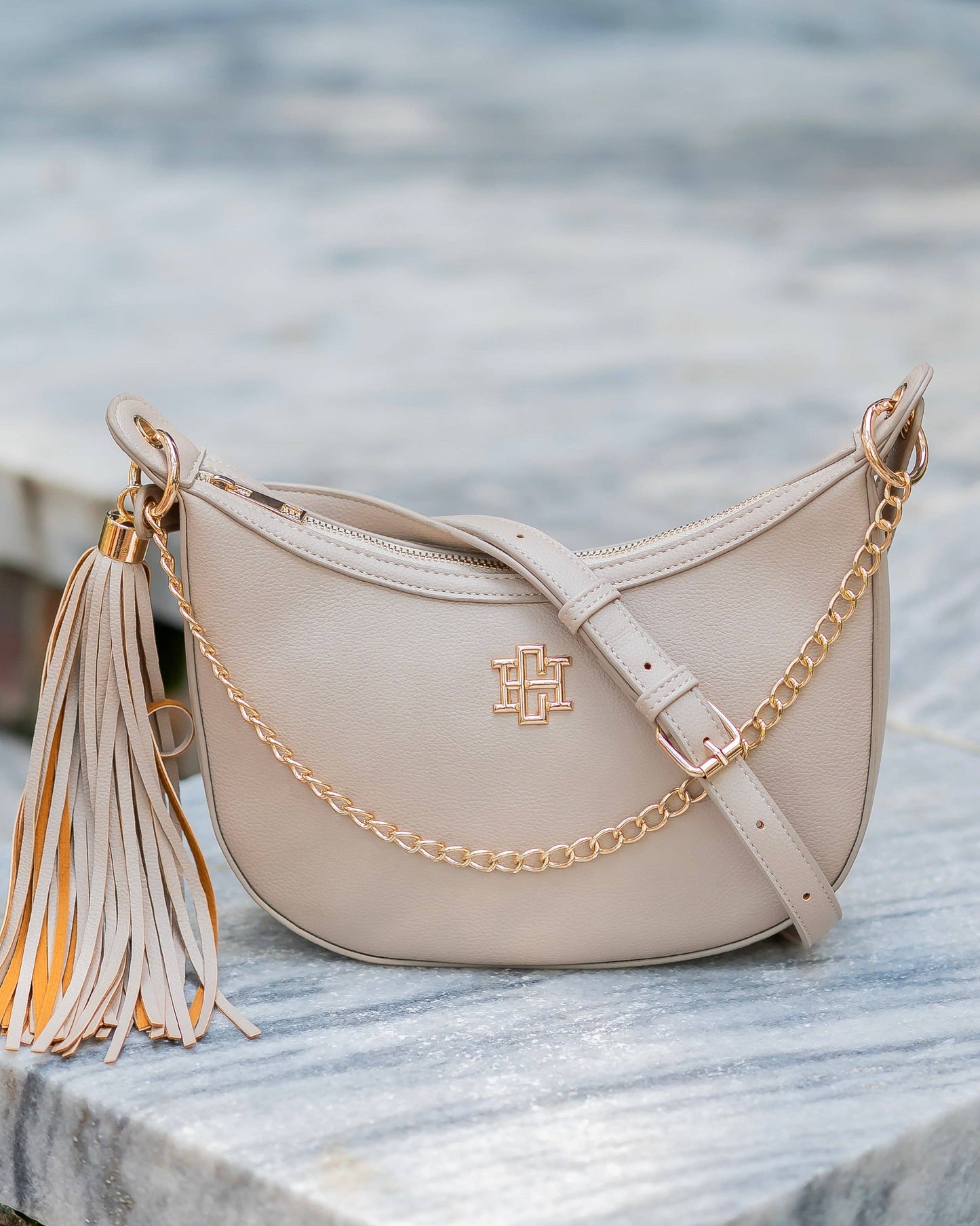 CH Mallory Crossbody with Tassel Stone