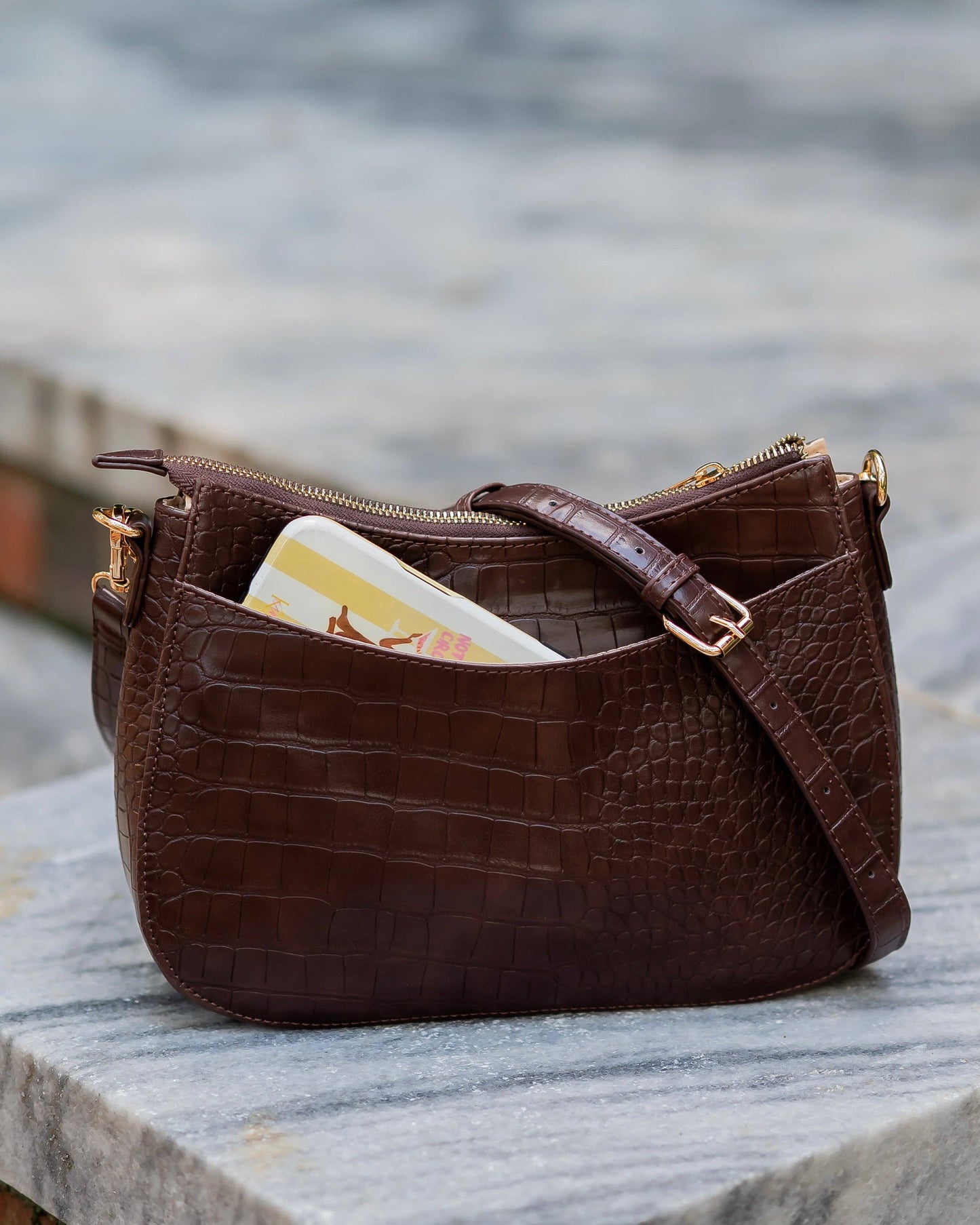 CH Charlee Crossbody Chocolate EC