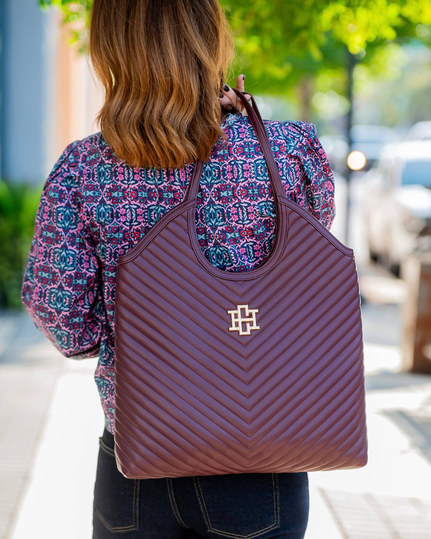 CH Greyson Tote Burgundy VQ