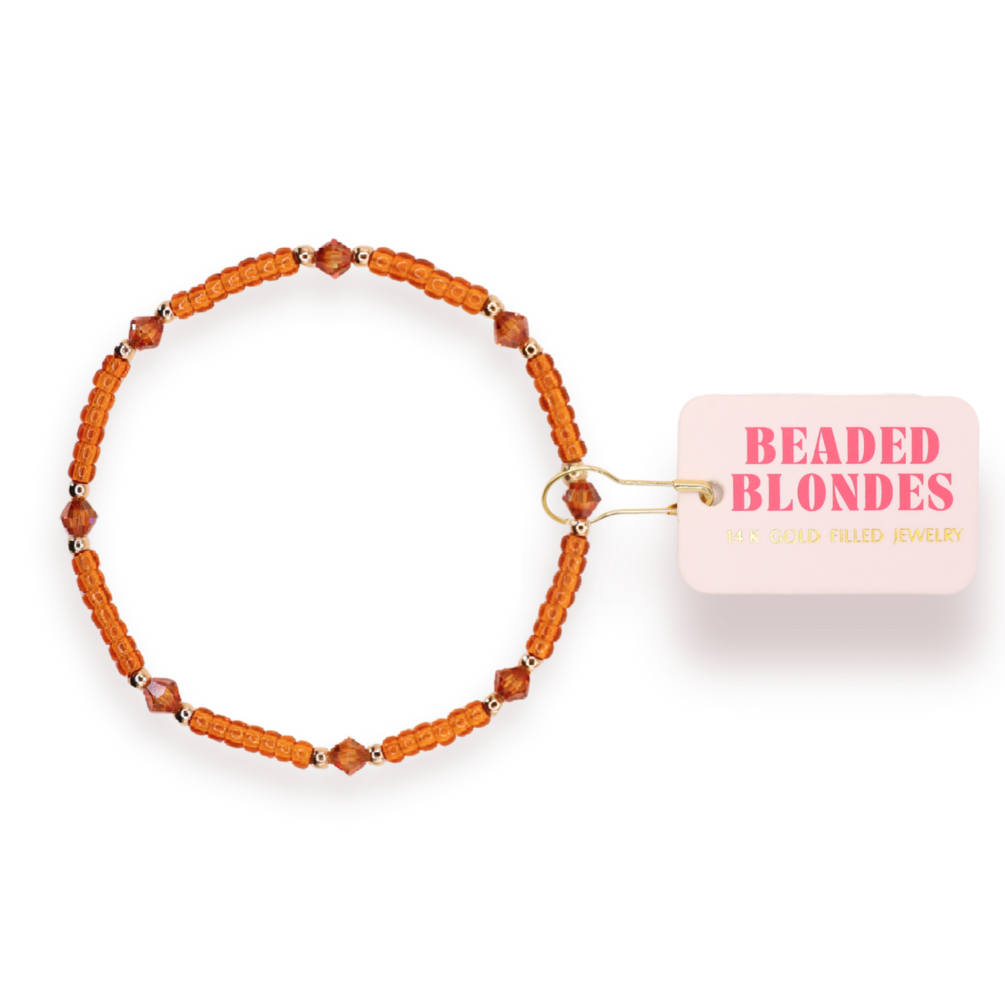 Eleanor Bracelet in Terracotta: Standard 6.75 inch