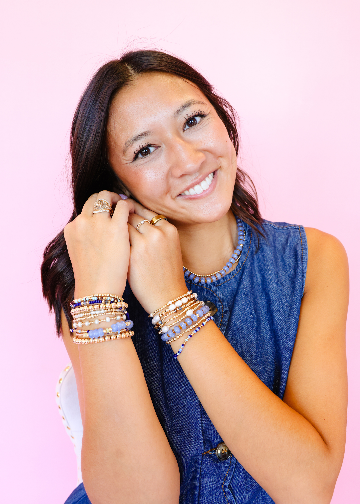 Denim Days Sprinkle Bracelet: Standard 6.75 inch