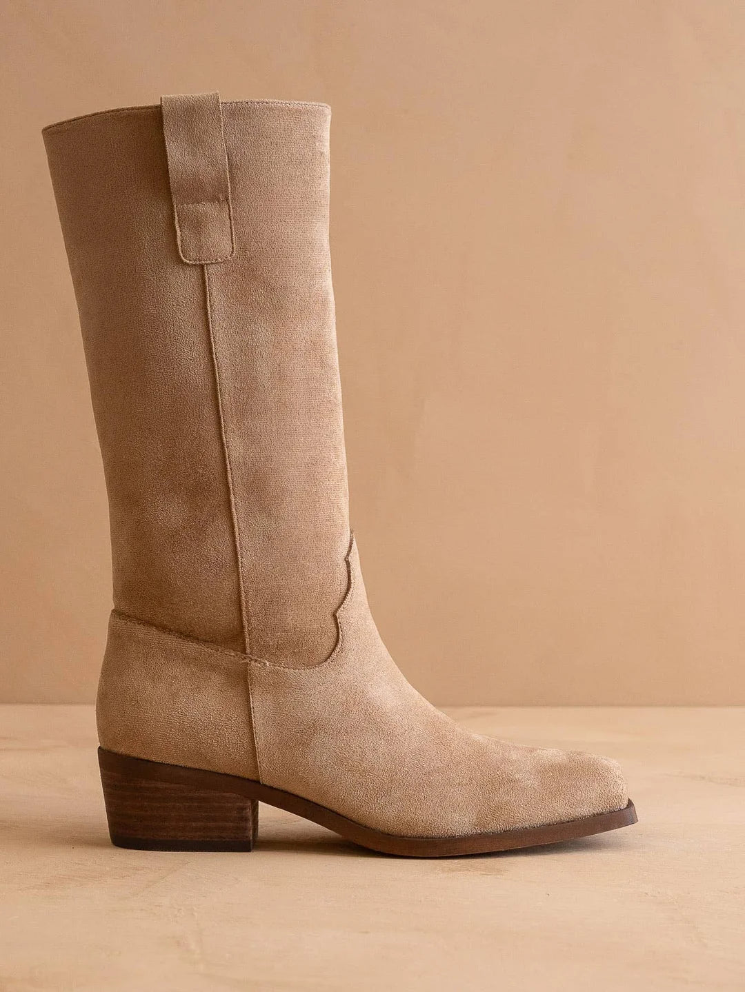 Oasis Society - The Harrison Almond Suede Slouch Fall Boot