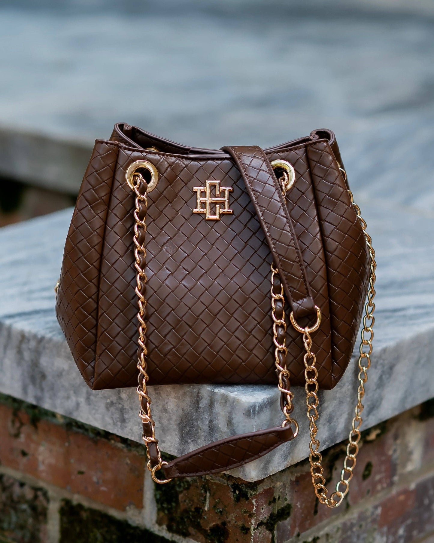 CH Lainey Mini Tote Woven Chocolate