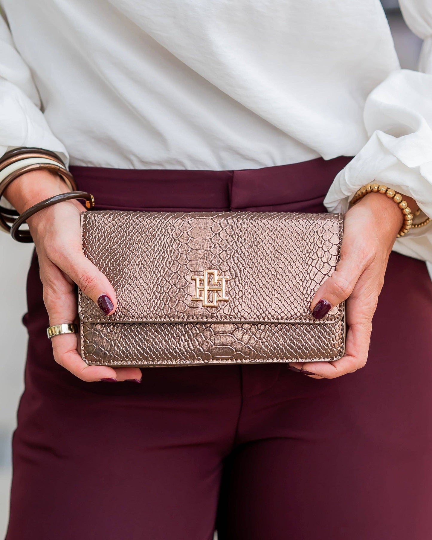 CH Brynleigh Clutch Crossbody Bronze ES