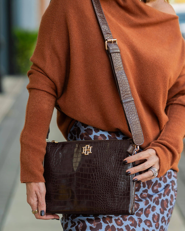 CH Ariana Crossbody Chocolate EC