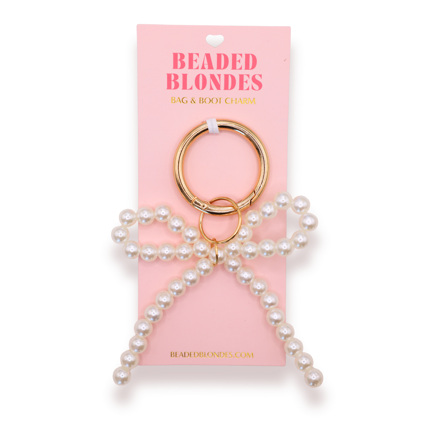 Pearl Bow Bag & Boot Charm