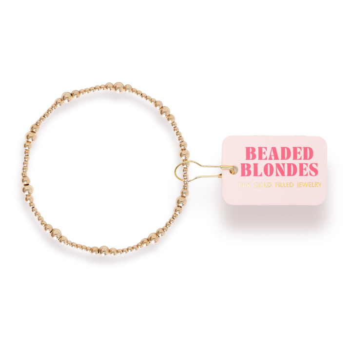 Dainty Sutton Bracelet in Gold: Standard 6.75 Inch