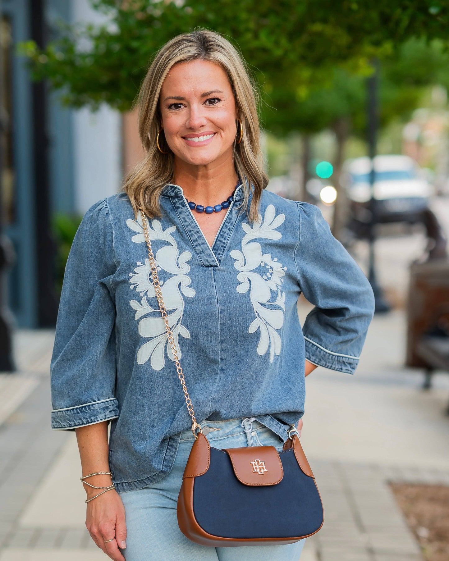 CH Leighton Crossbody Navy S