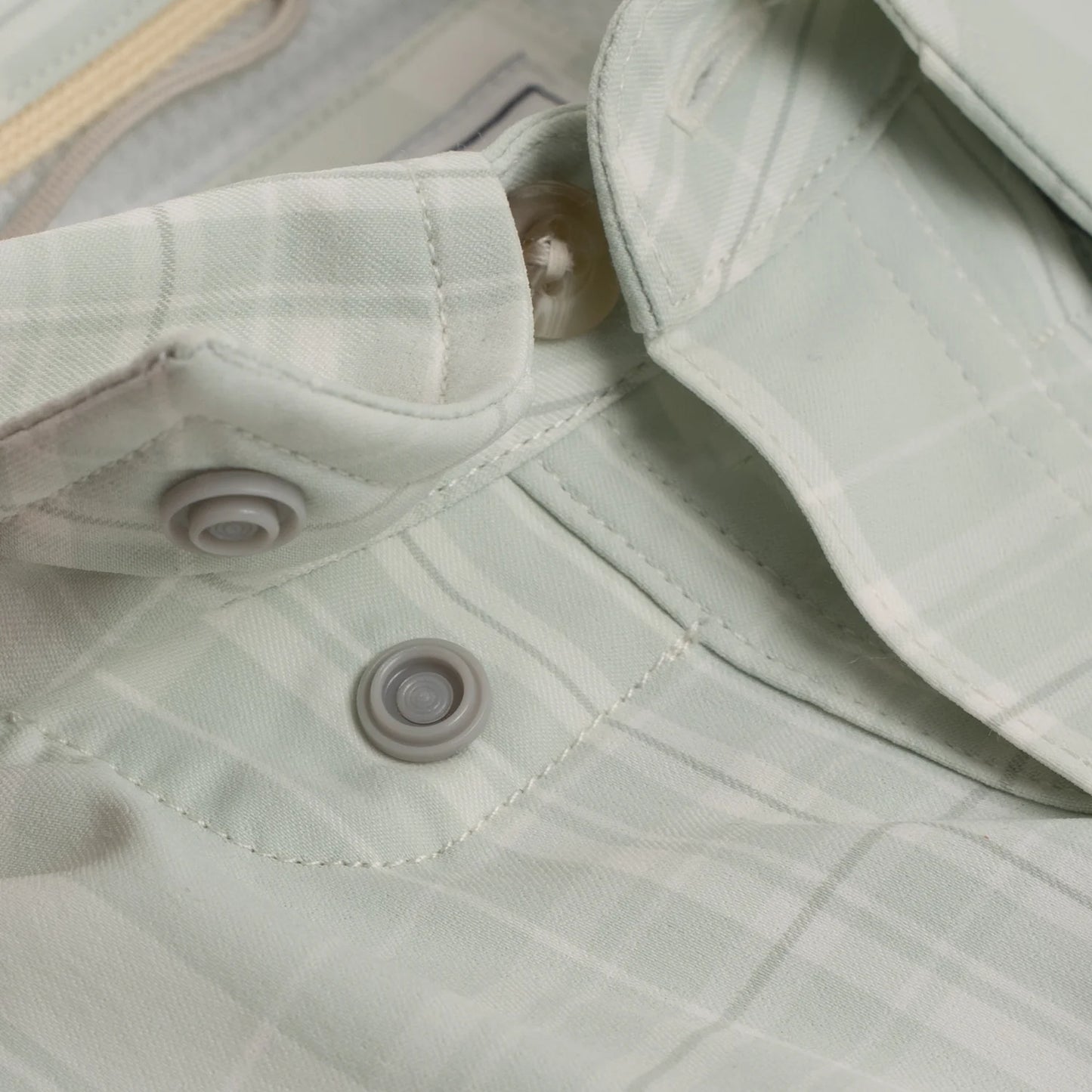 Poncho Men’s “The Spanish Moss” Slim L/S Shirt - Moss Green Plaid