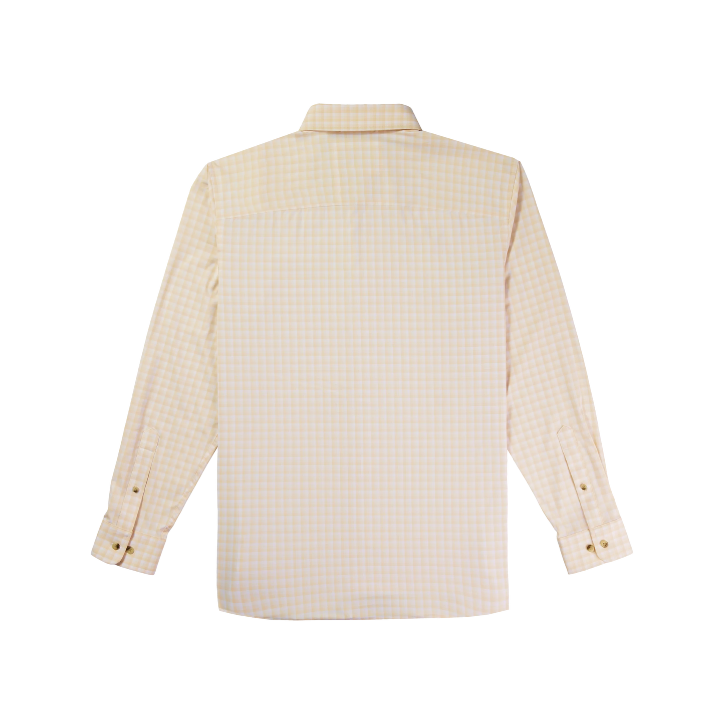 Poncho Men’s “The Baja” Regular L/S Shirt - Peach Plaid