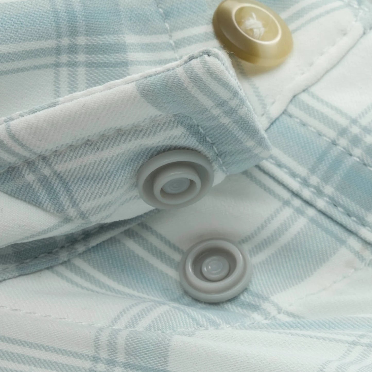 Poncho Men’s “The 12 Weight” Slim L/S Shirt - Grey & Dusty Green Plaid