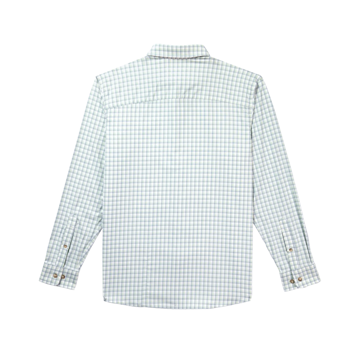 Poncho Men’s “The Skipjack” Slim L/S Shirt - Green Plaid