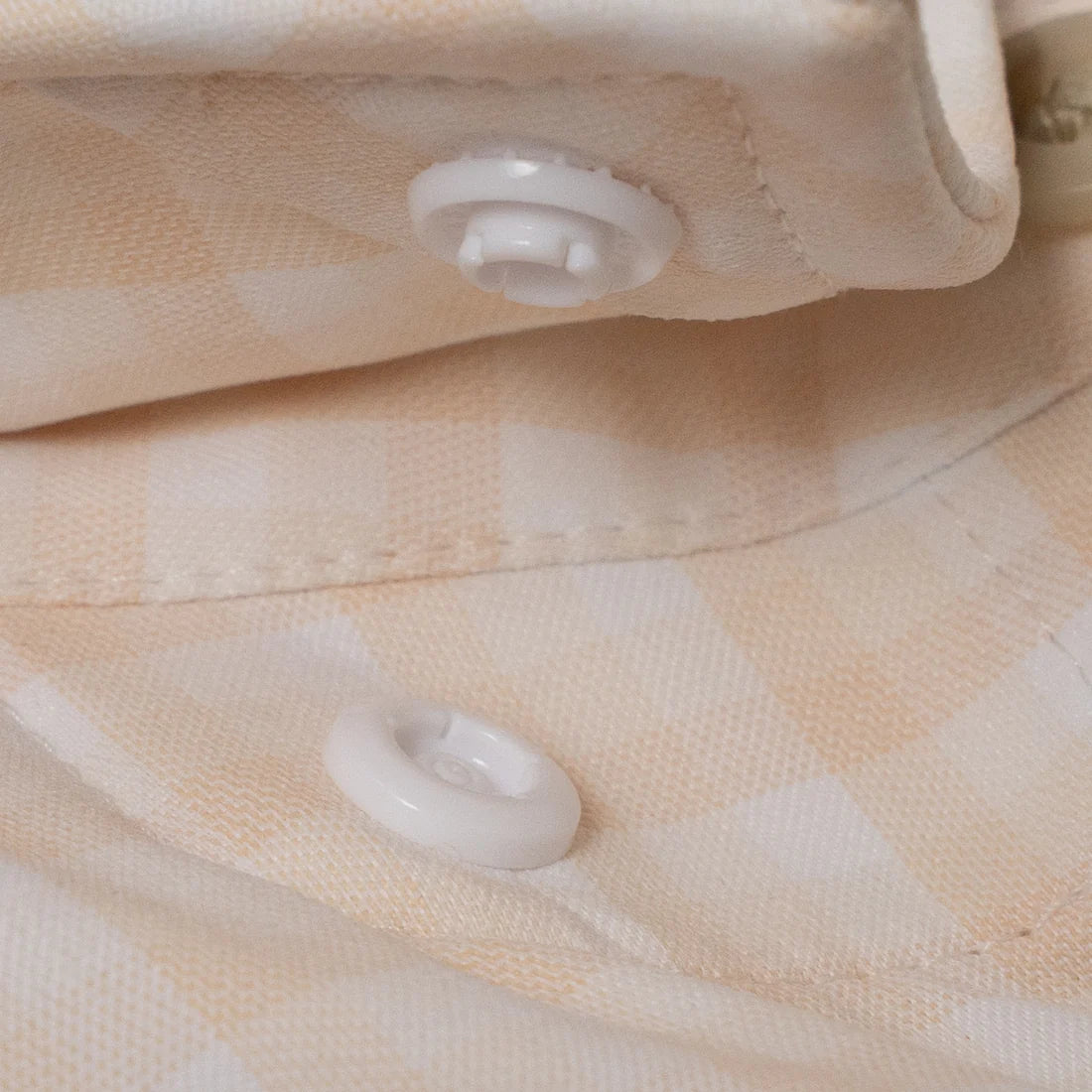 Poncho Men’s “The Baja” Regular L/S Shirt - Peach Plaid