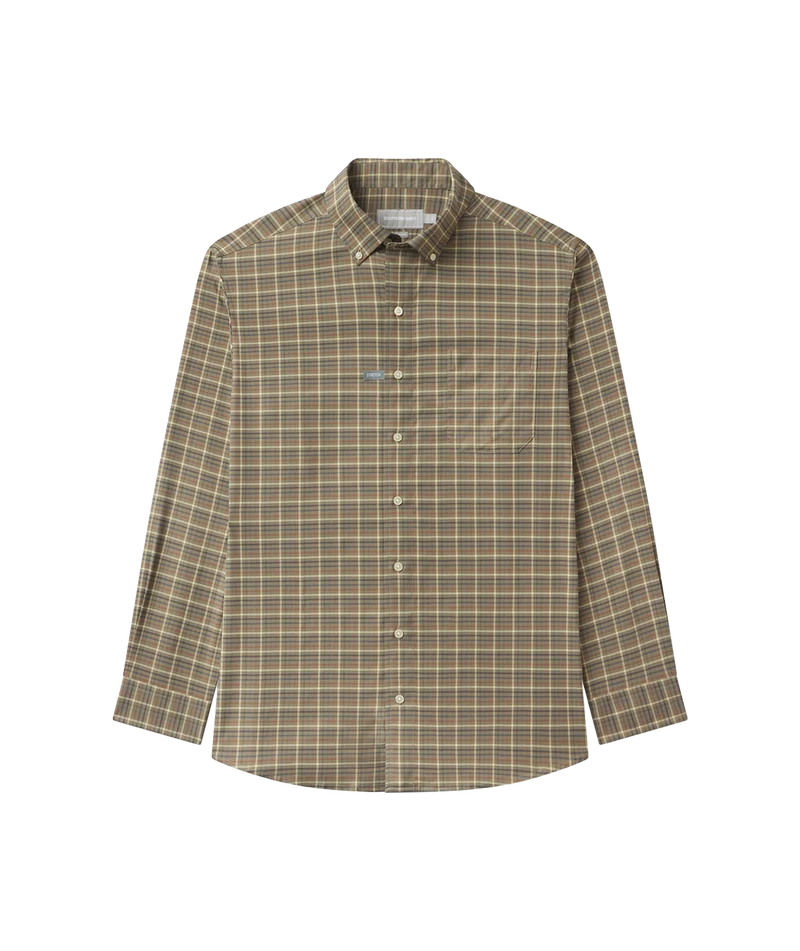 SSCO Men’s Ridgeline Plaid LS Button Down - Timber