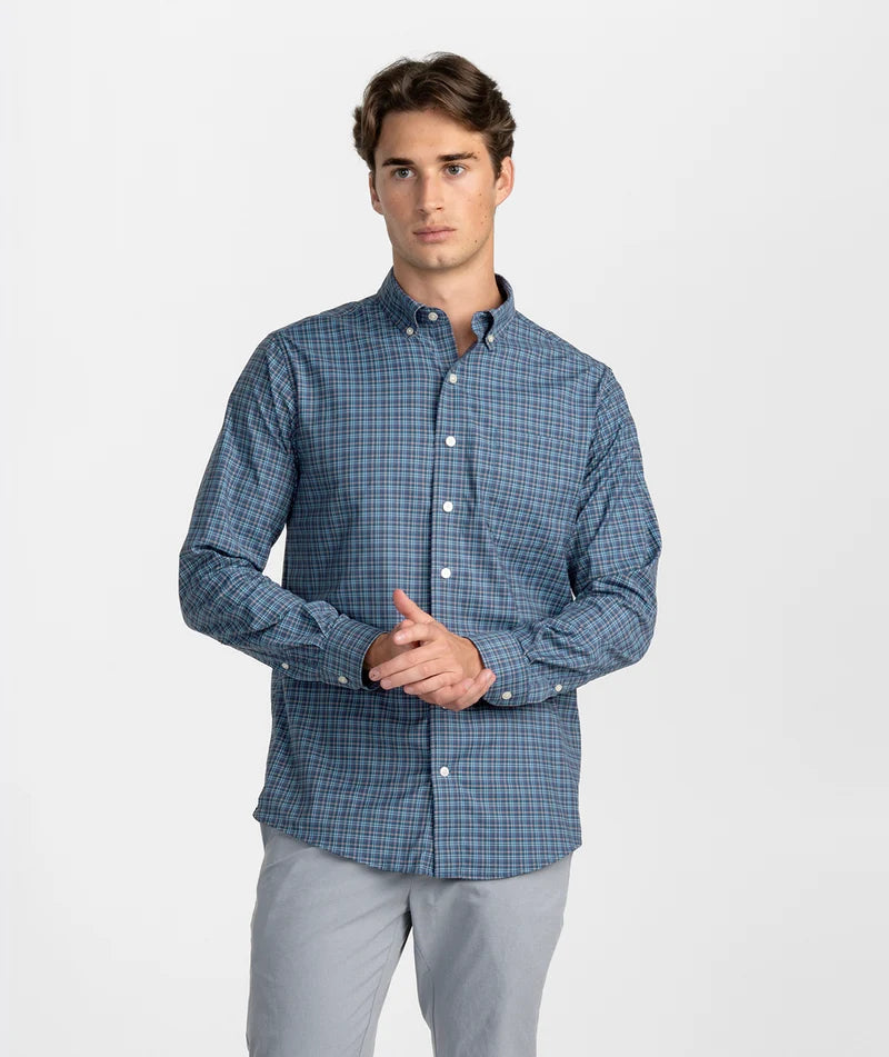SSCO Men’s Shoal Creek Plaid LS Button Down - Night Sky