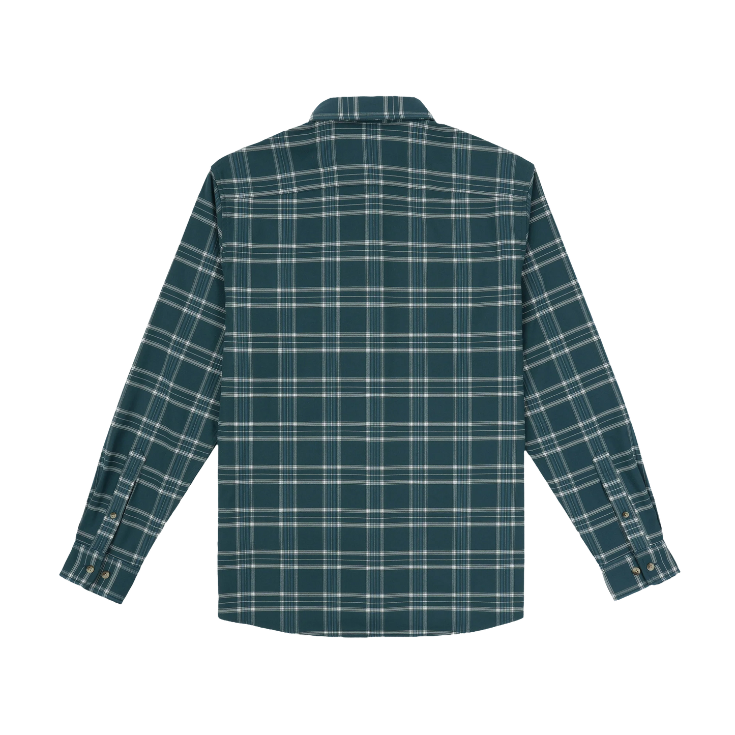 Poncho Men’s “The Codfather” Regular Performance Flannel - Teal Blue Plaid