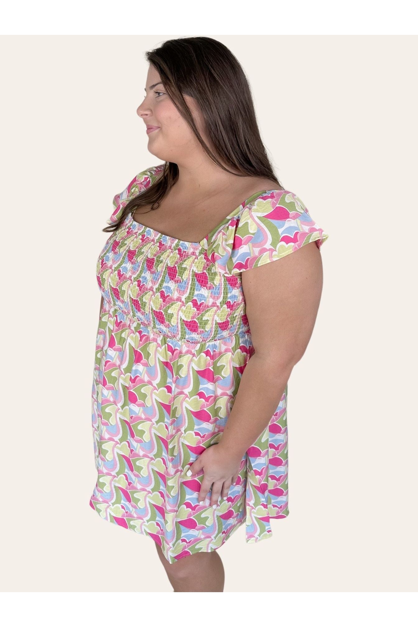 Come with me Blair Dress: Green